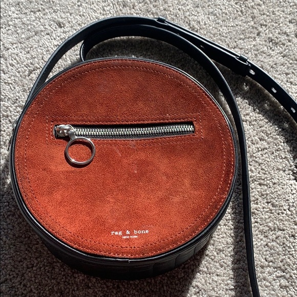 rag & bone Handbags - Rag & bone Circle Round Suede Leather bag
